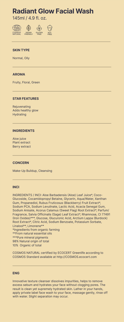 Radiant Glow Facial Wash