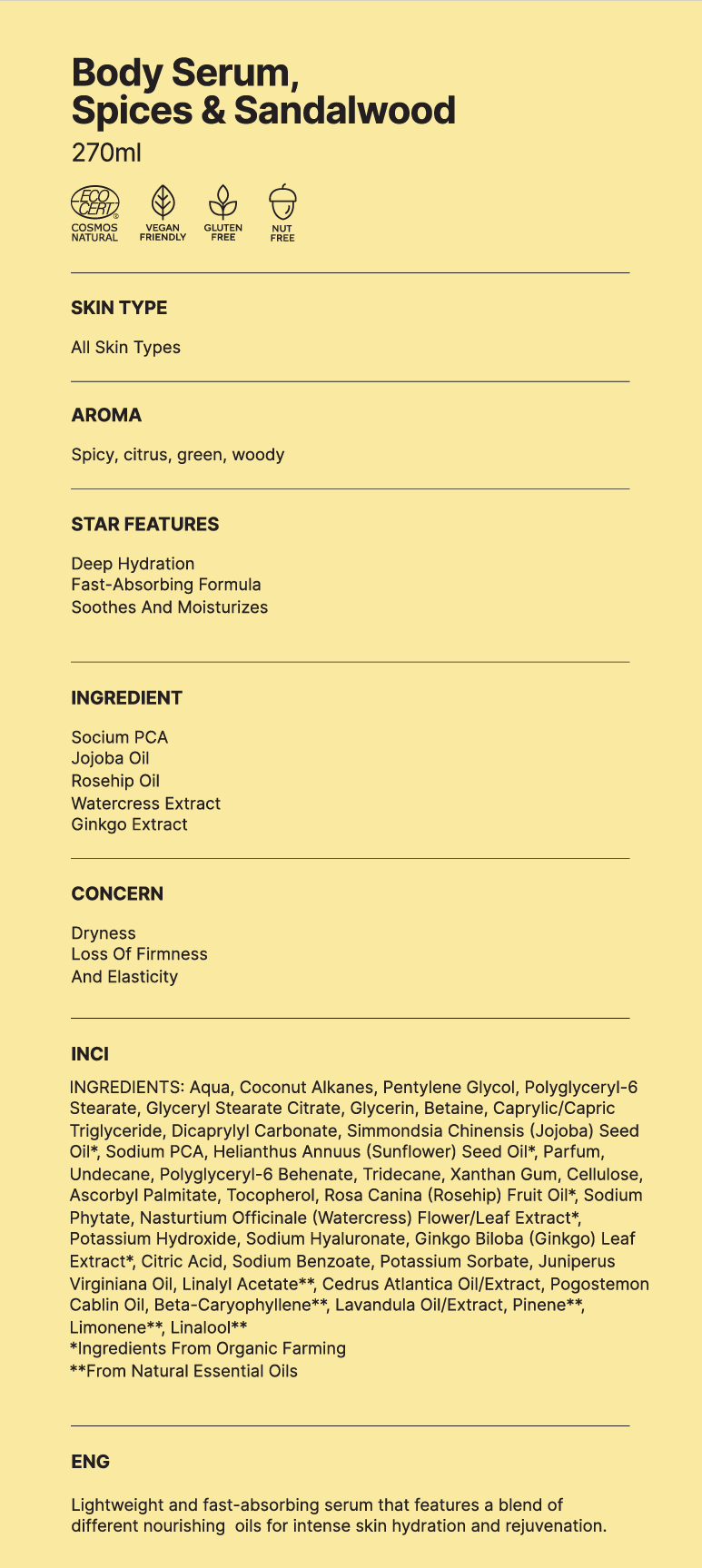 Silk Skin Body Serum | Spices &amp; Sandalwood