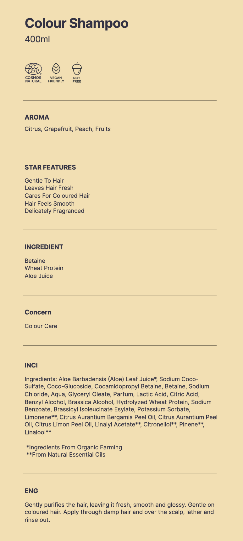 Colour Care Shampoo - Peachy Grapefruit Zest