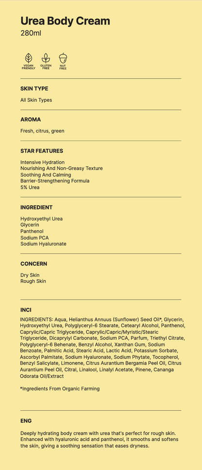 Body Cream - 5% Urea + 2% Panthenol