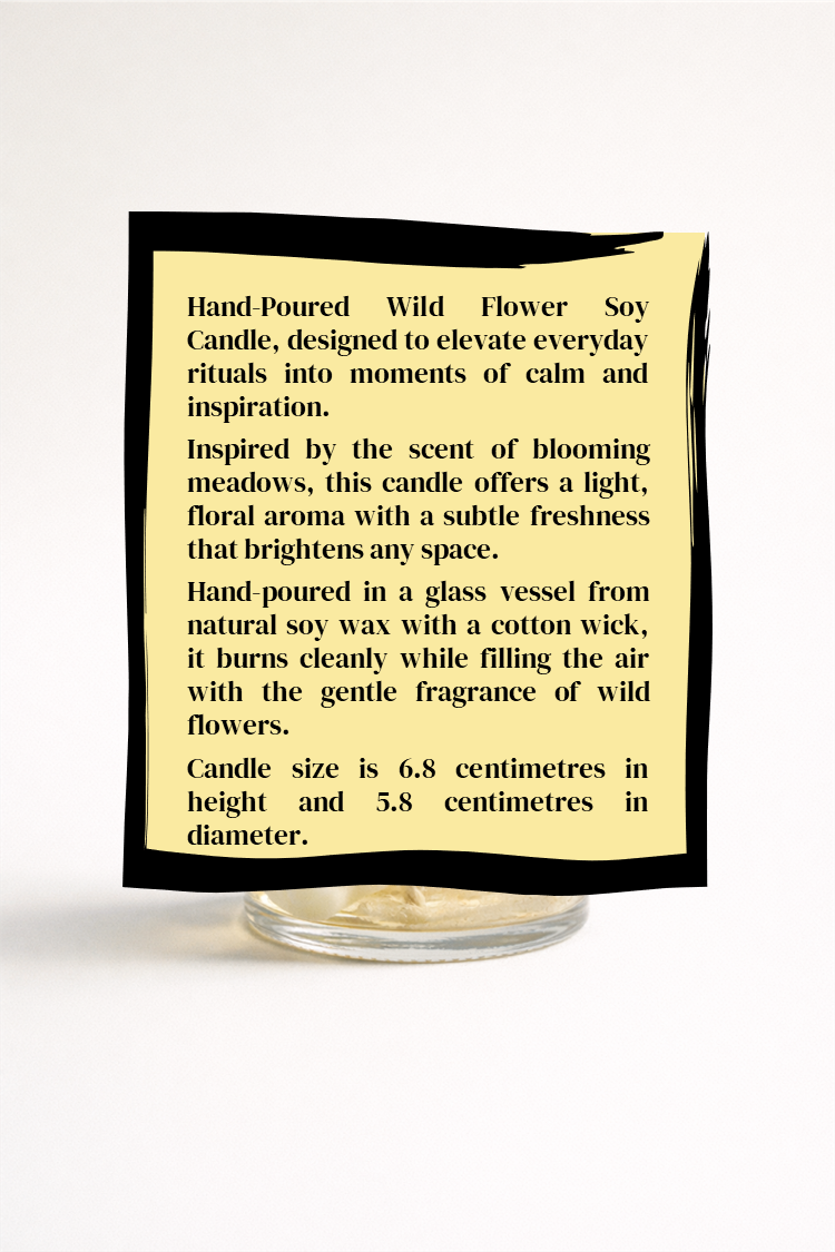 Soy Wax Candle | Wild Flowers