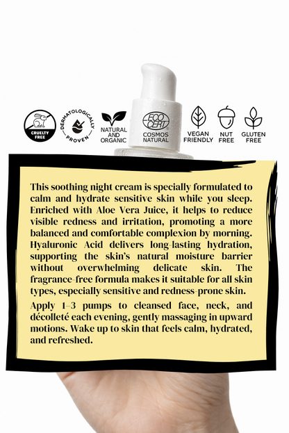 Sensitive Skin Overnight Cream, Fragrance-Free
