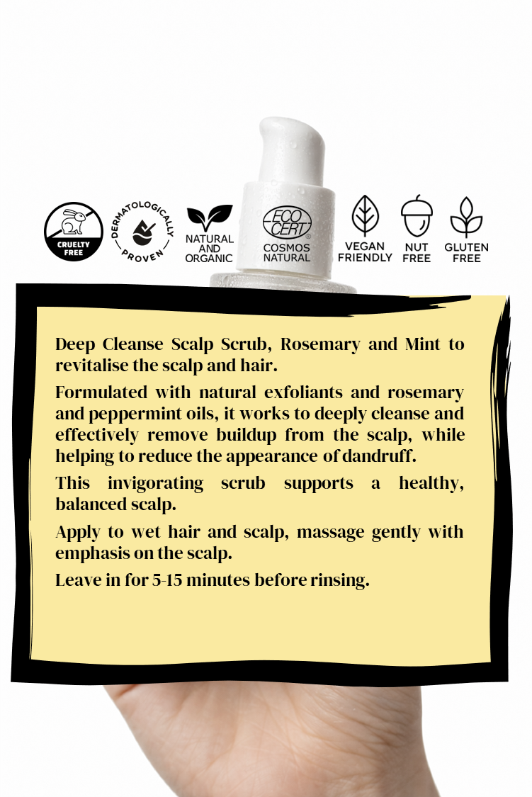 Deep Cleanse Scalp Scrub, Rosemary &amp; Mint
